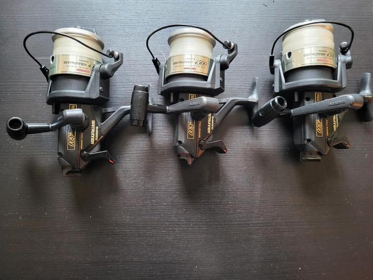 Shimano Baitrunner 4500 Molens - Set van 3, Watersport en Boten, Hengelsport | Karpervissen, Gebruikt, Ophalen of Verzenden