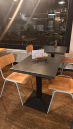 2x Horeca & Bistro Tafels - 76cm hoog, Ophalen, Gebruikt, Vierkant, Tot twee personen