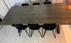 Eettafel + 6 stoelen, Huis en Inrichting, Tafels | Eettafels, Ophalen, Gebruikt, 200 cm of meer, 50 tot 100 cm