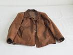 Leren heren jack XL roodbruin, Ophalen of Verzenden, Gedragen, Maat 56/58 (XL), Bruin