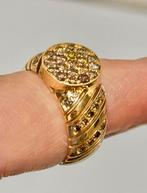 14k gouden ring met fancy diamanten 1.29ct/ IGI certificaat!, 19 tot 20, Ophalen of Verzenden, Dame of Heer, Met edelsteen