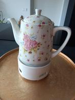 Theepot met warmhoudplaatje van Jet ter Steege, Ophalen of Verzenden, Zo goed als nieuw