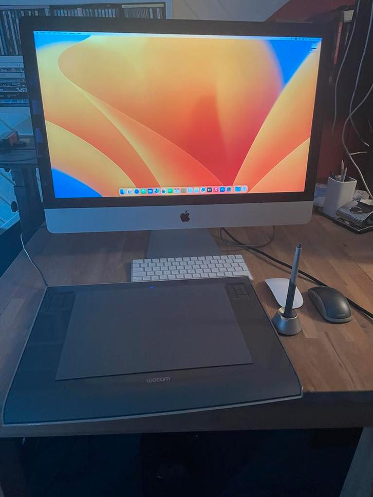 iMac Retina 5K, 27-inch, 2017 plus keyb mouse en wacom A4, Computers en Software, Apple Desktops, Zo goed als nieuw, iMac, Onbekend