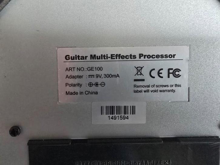 Mooer GE100 Gitaar Multi-Effect Processor, Muziek en Instrumenten, Effecten, Gebruikt, Chorus, Delay of Echo, Distortion, Overdrive of Fuzz