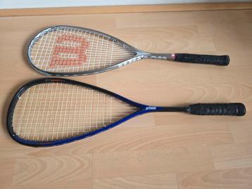 Wilson en Prince squashracket beschikbaar voor biedingen
