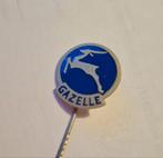 Oude speld GAZELLE rijwielen fietsen geemailleerd, Ophalen of Verzenden, Gebruikt, Transport, Speldje of Pin