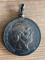 Zilveren 2,5 Gulden 1869 Munt Hanger, Koning Willem III, Zilver, Ophalen of Verzenden, Losse munt