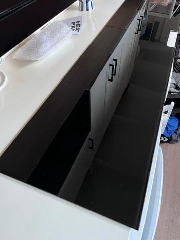 IKEA Besta Topblad Zwart Glas - afbeelding 2