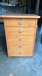 Vintage ladenkastje, Ophalen, Gebruikt, 50 tot 100 cm, 3 of 4 laden