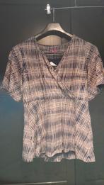 Tante Betsy Top Maat L Paars/Ecru, Kleding | Dames, Blouses en Tunieken, Tante Betsy, Paars, Maat 42/44 (L), Ophalen of Verzenden