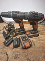 2x Worx 20V Schroefmachines met Laders, Doe-het-zelf en Verbouw, Gereedschap | Boormachines, Gebruikt, Variabele snelheid, Ophalen of Verzenden