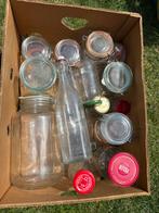 Weckpotten en weckfles diverse maten, Ophalen, Zo goed als nieuw, Glas, Pot, Bus of Blik
