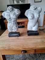 Twee torso beelden 52 cm, Huis en Inrichting, Woonaccessoires | Zuilen en Pilaren, Ophalen of Verzenden, Zo goed als nieuw