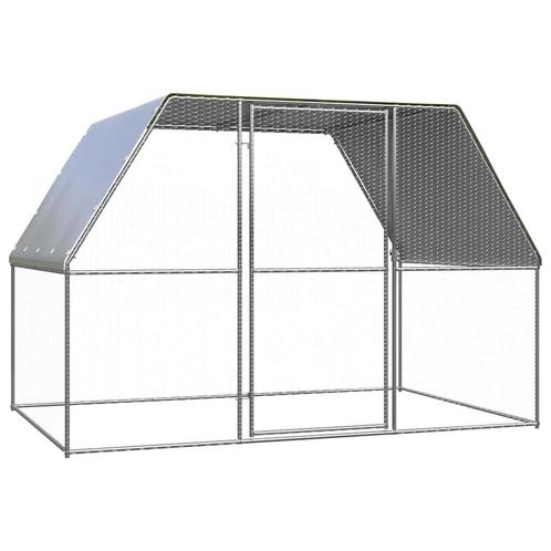 Kippenkooi 3x2x2 m gegalvaniseerd staal, Dieren en Toebehoren, Pluimvee | Toebehoren, Nieuw, Kippenhok of Kippenren, Ophalen of Verzenden