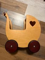 Houten Poppenwagen met Hartje, Ophalen, Gebruikt, Meisje