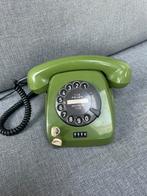 Unieke vintage groene telefoon draaischijf en minuten teller, Ophalen of Verzenden, Zo goed als nieuw, Met draaischijf
