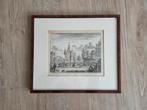 Prent in lijst Deventer, tafreel 1587, Antiek en Kunst, Ophalen of Verzenden