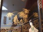 Vintage Chinees wandpaneel met parelmoer(1), Antiek en Kunst, Ophalen of Verzenden