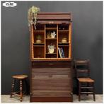 Oude roldeurkast / postsorteerkast uit Tsjechië / + sleutel, Ophalen, Gebruikt, Art deco, Grenenhout