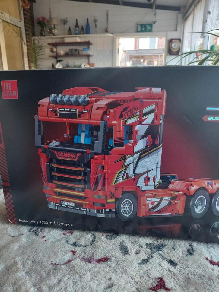 JIE STAR Scania Truck - Nieuw in doos!, Kinderen en Baby's, Speelgoed | Duplo en Lego, Nieuw, Complete set, Ophalen of Verzenden