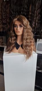 HaarTopper: #16 - Gemêleerd licht bruin - Wavy - 50/55cm, Sieraden, Tassen en Uiterlijk, Uiterlijk | Haarverzorging, Ophalen of Verzenden