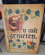 Vintage reclame bord het Elfde Gebod, Ophalen of Verzenden, Zo goed als nieuw