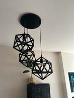 Hanglamp zwart staal plafondlamp hang, Ophalen of Verzenden, Zo goed als nieuw