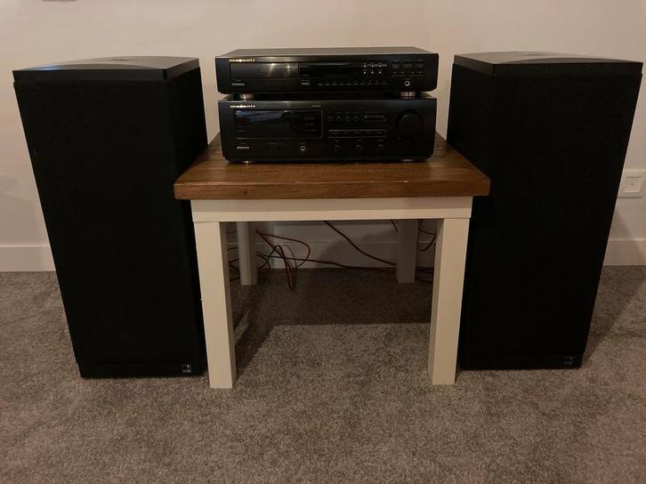 Marantz Receiver en CD Speler met KEF Luidsprekers Set, Audio, Tv en Foto, Luidsprekers, Gebruikt, Front, Rear of Stereo speakers