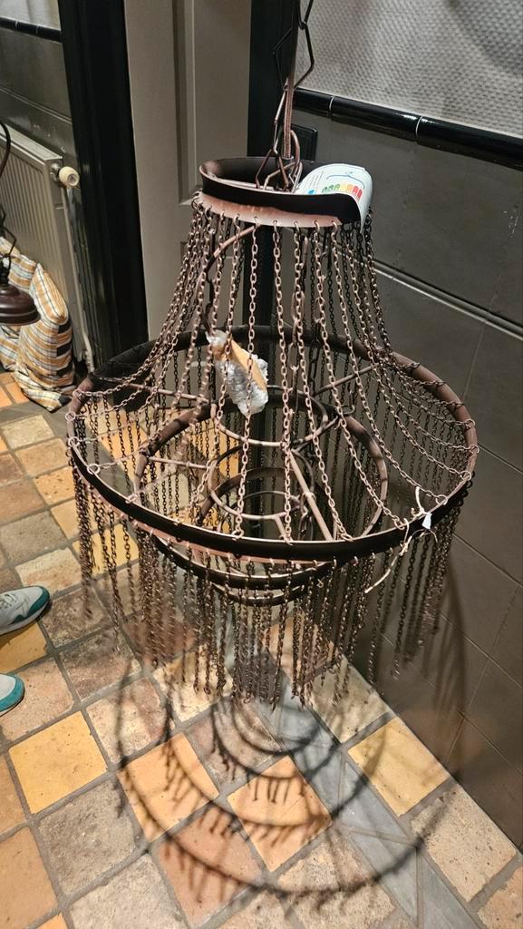 Nieuwe sobere landelijke hanglamp, Huis en Inrichting, Lampen | Kroonluchters, Nieuw, Ophalen of Verzenden