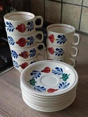 Boerenbont kop en schotels beschikbaar voor biedingen