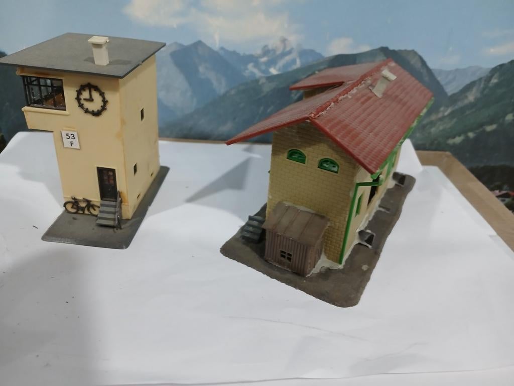 Seintje, huisje en loods modelspoor, Hobby en Vrije tijd, Modeltreinen | H0, Overige merken, Gebruikt, Gelijkstroom, Brug, Tunnel of Gebouw