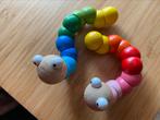 Houten beweegbare rupsen babyspeelgoed, Ophalen of Verzenden, Gebruikt, Overige typen