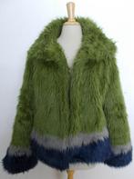 Aparte groene fluffy/nep bont jas van Didi! M/L, Verzenden, Zo goed als nieuw, Maat 38/40 (M), Groen