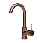 Wastafelkraan geborsteld brons | C-uitloop | Brondby | Nieuw, Doe-het-zelf en Verbouw, Ophalen of Verzenden, Nieuw, Kraan