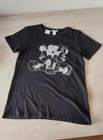 T - shirt Disney Mickey en Mini Mouse, maat XS dames., Kleding | Dames, T-shirts, Disney, Zwart, Ophalen of Verzenden, Zo goed als nieuw