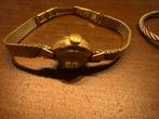 Double gold dames vintage horloge Ancre, Ophalen of Verzenden, Zo goed als nieuw, Goud, Overige materialen