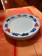 4 Boerenbond - Platte Borden, Ophalen, Gebruikt, Bord(en), Aardewerk