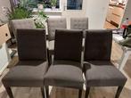 6 Stoffen Eetkamerstoelen - Grijs, Huis en Inrichting, Stoelen, Ophalen, Gebruikt, Vijf, Zes of meer stoelen, Modern