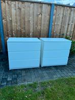 Ikea Malm wit 80x78 cm 2 stuks, Tuin en Terras, Ophalen, Gebruikt, Hout