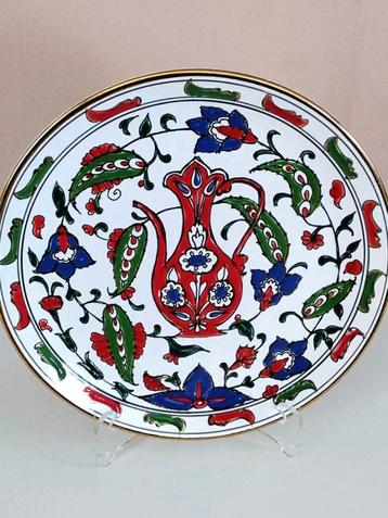 VINTAGE HAND PAINTED PLAAT van RODOS MANOUSAKIS-KERAMIK beschikbaar voor biedingen