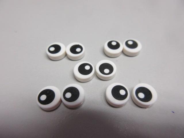 nr. 7857, Oogjes, tegeltjes 1x1 rond, bedrukt. Verzenden kan, Kinderen en Baby's, Speelgoed | Duplo en Lego, Zo goed als nieuw
