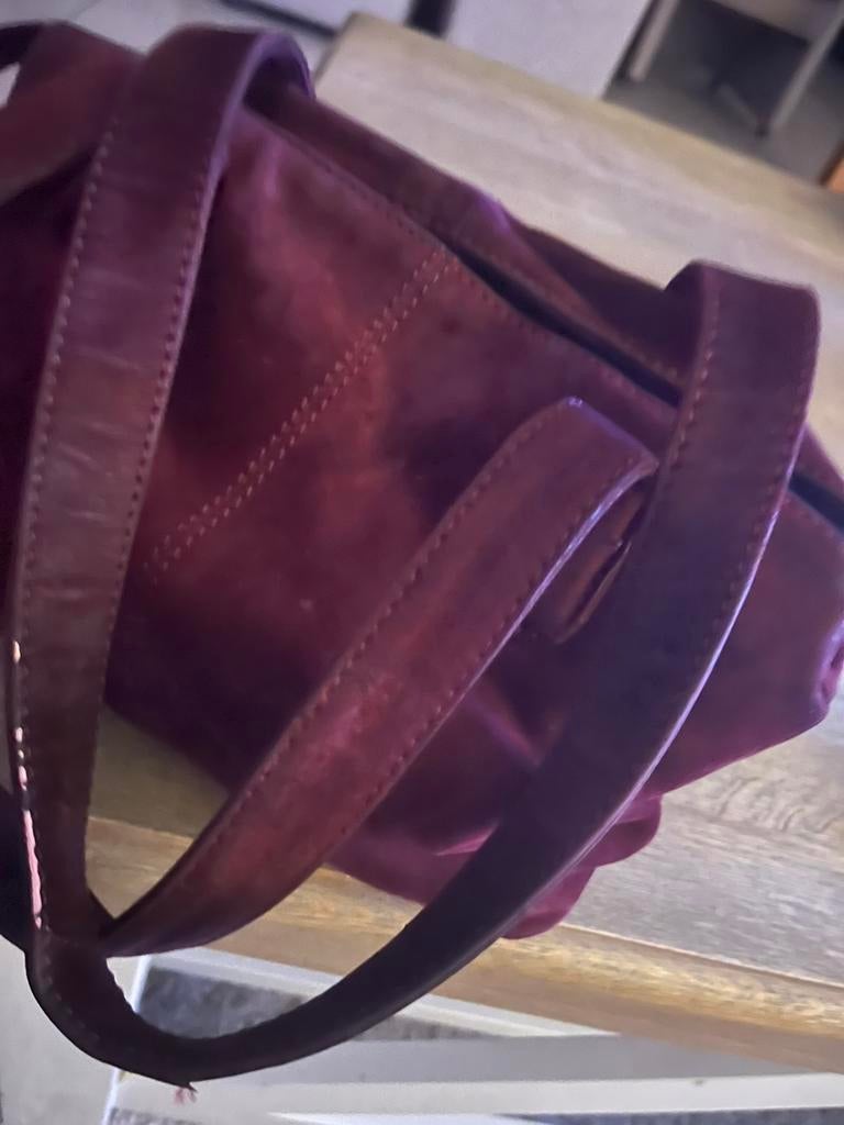 Bordeaux rode tasje, Ophalen of Verzenden, Zo goed als nieuw, Rood, Schoudertasje