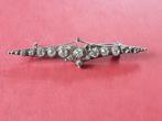 Oude zilveren broche, Sieraden, Tassen en Uiterlijk, Antieke sieraden, Ophalen of Verzenden, Zilver, Broche, Met edelsteen