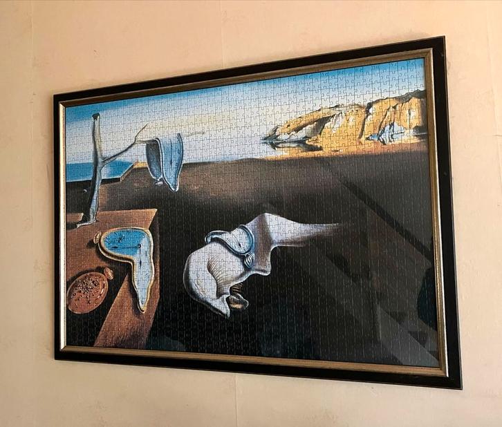 Dalí Puzzel - De Volharding der Herinnering, Ingelijst, Antiek en Kunst, Kunst | Overige Kunst, Ophalen