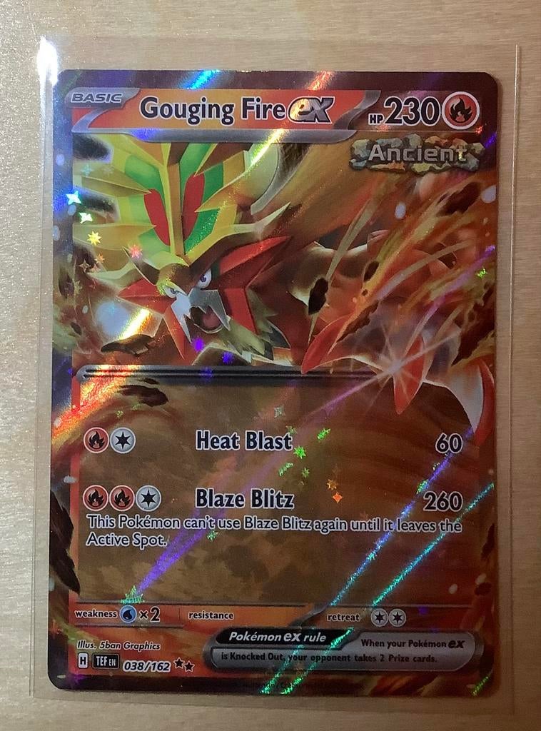 Gouging Fire EX - Pack Fresh!, Ophalen of Verzenden, Zo goed als nieuw, Losse kaart, Foil