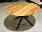 Nieuw ronde eettafel - mangohout en matrixpoot- 140 cm, Ophalen, 100 tot 150 cm, Rond, Nieuw