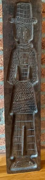 Oude  Speculaasplank handgestoken eikenhout groot formaat, Ophalen of Verzenden