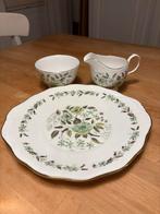 Colough groen wit engels servies bone china, Antiek en Kunst, Antiek | Servies compleet, Ophalen of Verzenden