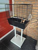 Vogelkooi met standaard, Ophalen, Gebruikt, Metaal, Vogelkooi