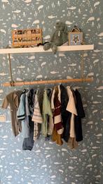 Kledingrek met wandplank, Huis en Inrichting, Woonaccessoires | Kapstokken, Zo goed als nieuw, Minder dan 100 cm, Hout, Ophalen